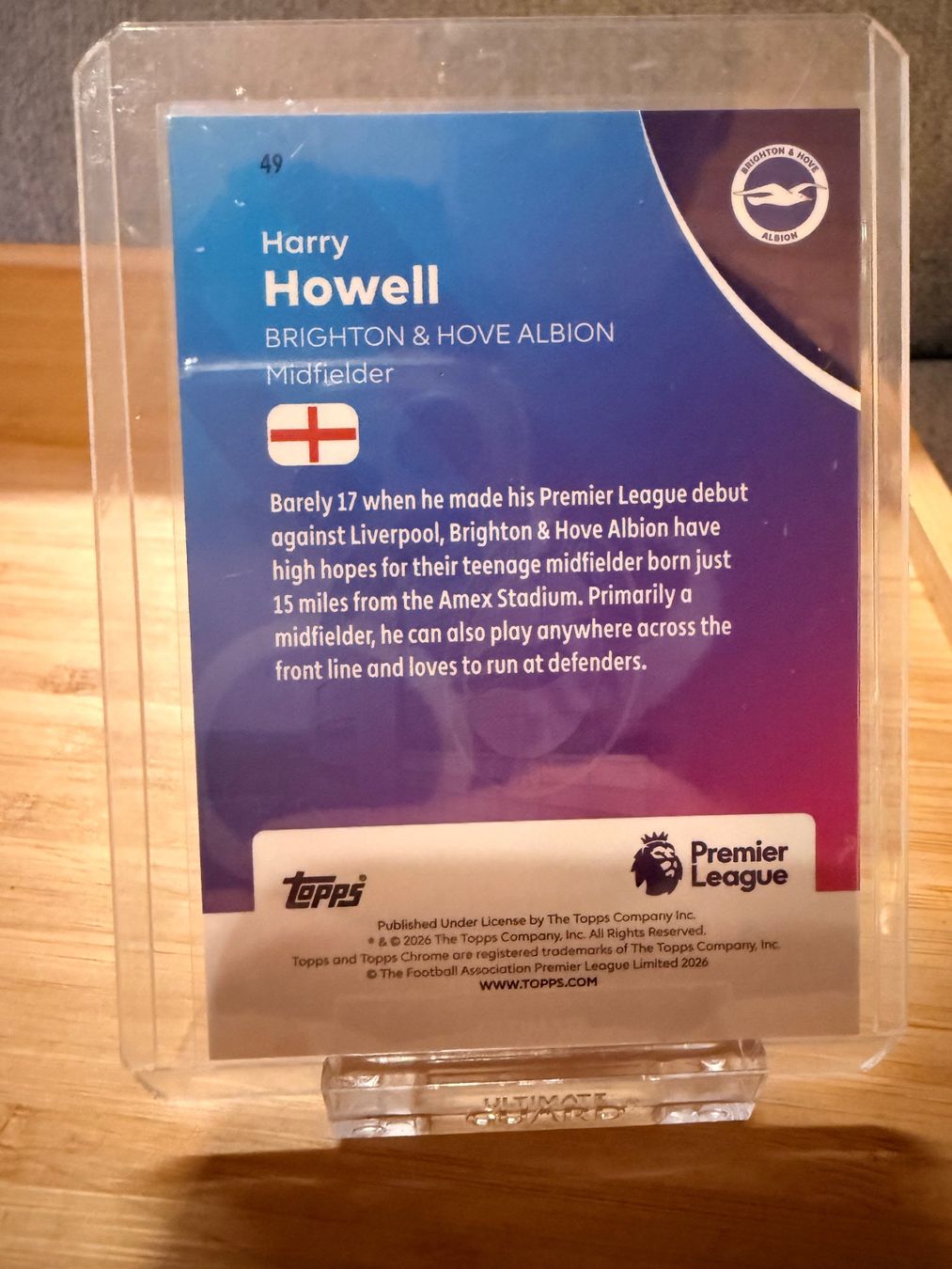 Topps Carte collezionabili: Topps Chrome PL 25/26 - Howell - Brighton - numbered /99 – Nuovo (secondo la descrizione) da Cheyres venduto da KeK04 1