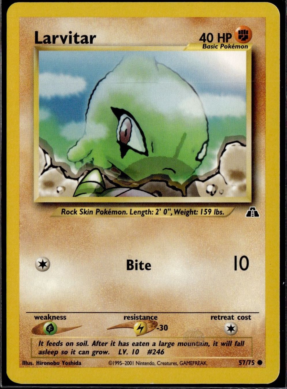 Pokémon Carte collezionabili: Larvitar 57/75 Neo Discovery – Usato da Zürich venduto da pokemon_cards