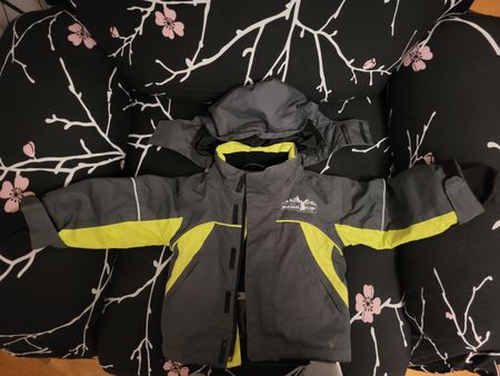 Veste d'hiver Extend taille 86 gris et jaune