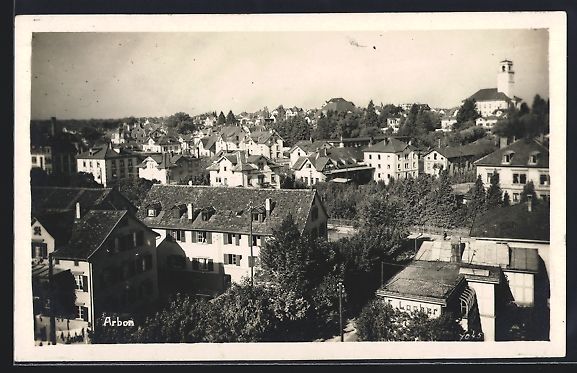 Cartoline postali: AK Arbon, Teilansicht aus der Vogelschau – Usato da Berlin venduto da bartko-reher