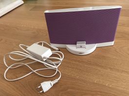 Bose SoundDock lila iPhone Lautsprecher inkl Fernbedienung