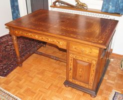 Einmaliges, grosses Jugendstil-Pult mit Intarsien