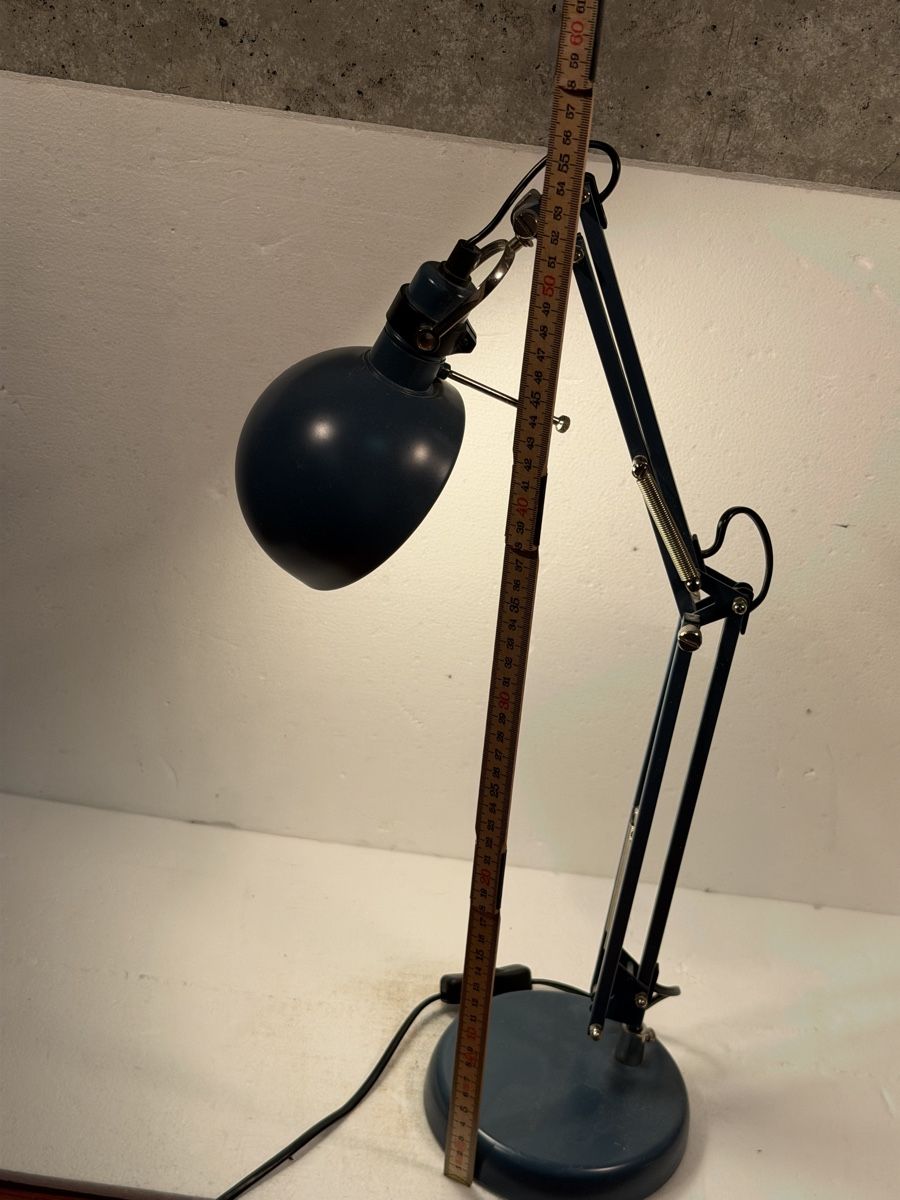 Lampade: Vintage Blue Desk Lamp Adjustable Arm – Usato da Lausanne venduto da vas_cdb2 3