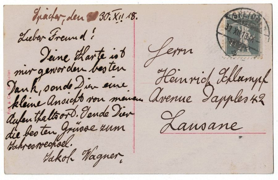 Cartoline postali: Speicher um 1915 – Usato da Frauenfeld venduto da POML 1