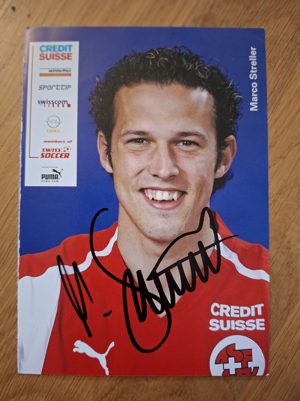 Autografi: Marco Streller Autogrammkarte Schweizer Nati – Usato da Thun venduto da wuschu