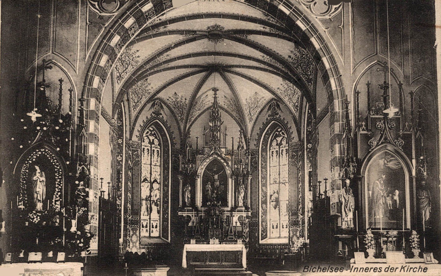 Cartoline postali: Bichelsee - Inneres der Kirche – Usato da Bronschhofen venduto da Astore