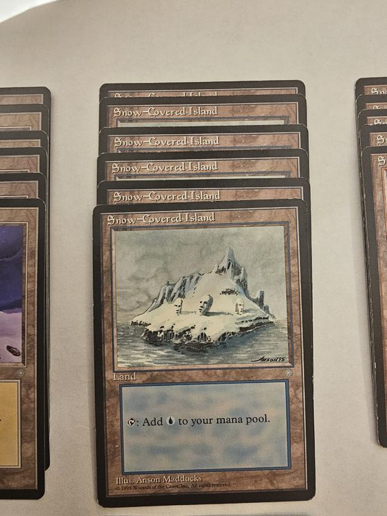 Magic: The Gathering - Snow-Covered Island (Isola Innevata) - Ice Age - Carta Singola