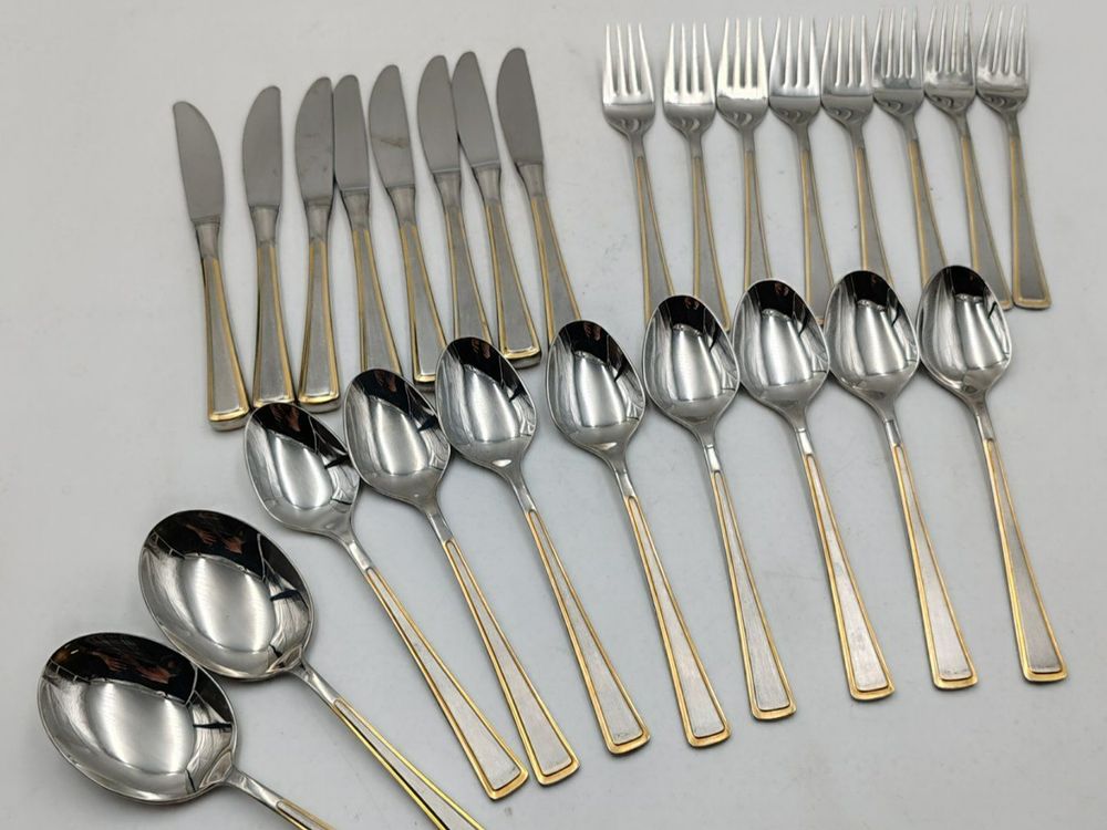 Elegantes Solingen Besteck-Set, 24-teilig, Edelstahl, Küche (Gebraucht ...