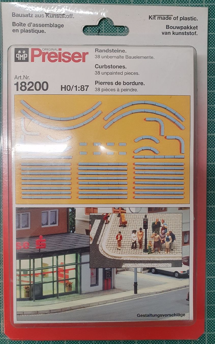 Preiser Modellini di ferrovie: Preiser 18200 Randsteine – Nuovo e nell'imballaggio originale da Malters venduto da minitrix79