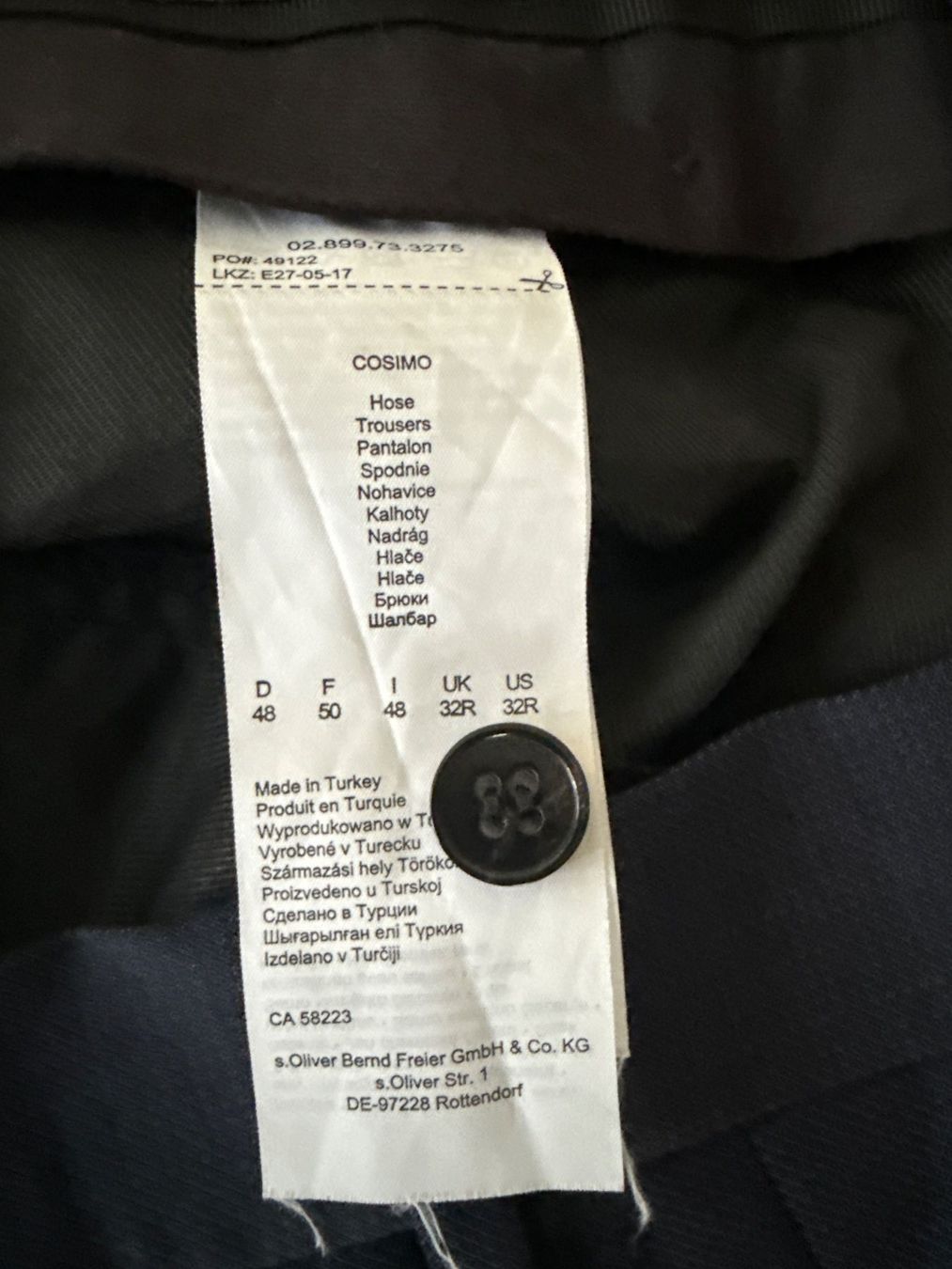 S.Oliver Completi: Herren Anzug S.Oliver und Hose dunkelblau – Usato da Thalwil venduto da vernasm 6
