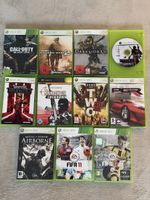 10 Xbox 360 Spiele verschiedene Titel gebraucht