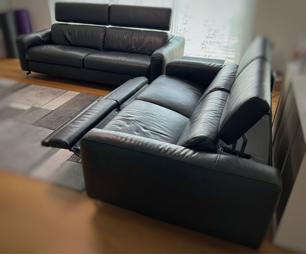 Zu Verschenken! Couchgarnitur 2 + 2.5 Long-life Leder (Gebraucht) in Luzern für CHF 2 – nur Abholung auf Ricardo kaufen