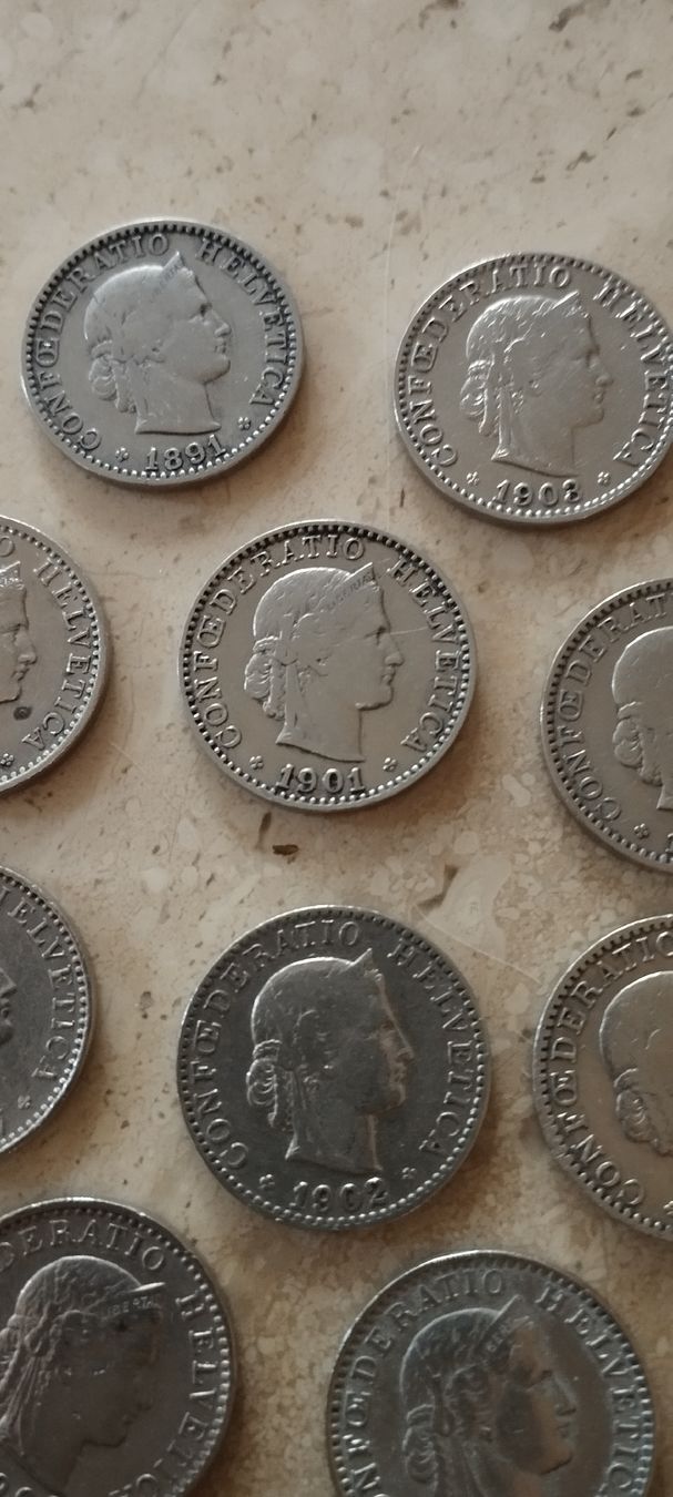Tutti le monete: 10 x 20 Rappen Schweiz – Usato da Oberdorf SO venduto da and_jxk2 3