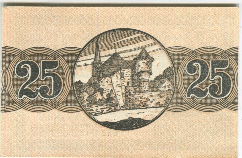 Banknoten: Notgeld "25 Pfennig. Bitburg 1920" – Gebraucht aus Basel von Butsch5 1