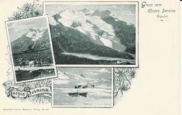 Simon Tanner  Gruss vom HOSPIZ BERNINA GR um 1900!