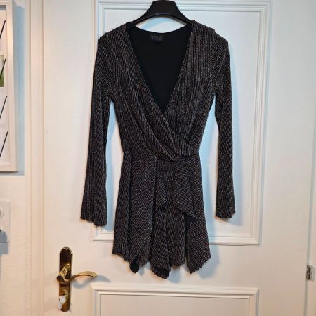 TOPSHOP Glitzer Jumpsuit 36/38