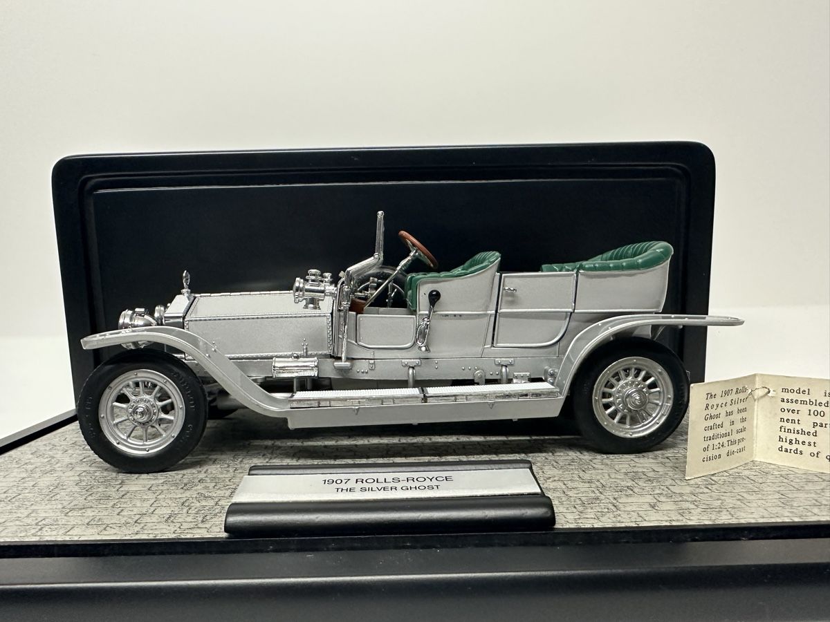 Franklin Mint Modellini d'auto: 1907 Rolls Royce Silver Ghost 1:24, Acrylbox, FRANKLIN MINT – Usato da Zofingen venduto da rf9_x2xt 3
