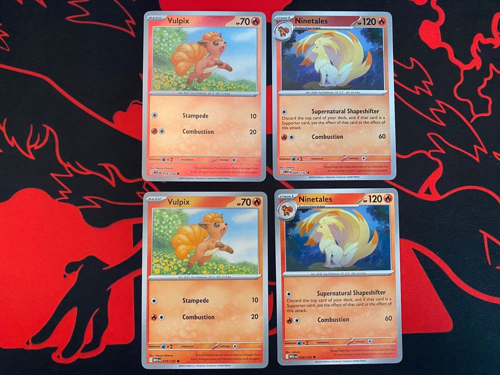 Mega Evolutions - Vulpix & Ninetales card set (Neu (gemäss Beschreibung ...