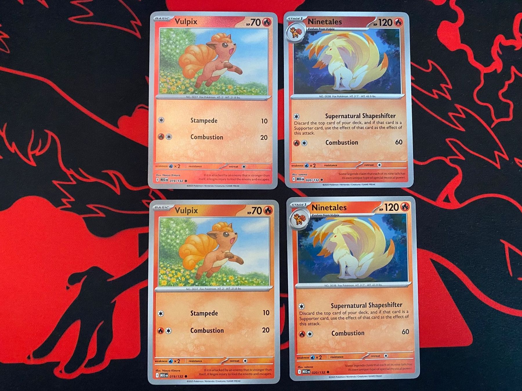 Mega Evolutions - Vulpix & Ninetales card set (Neu (gemäss Beschreibung ...