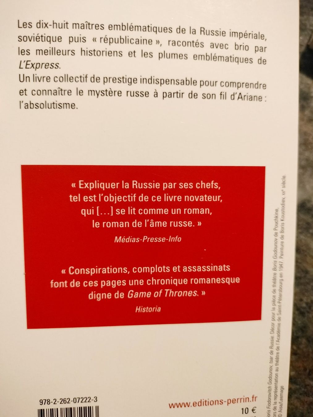 Libri: La Russie des tsars - D'Ivan le Terrible à Vladimir Poutine – Usato da Cortaillod venduto da rozinna 1