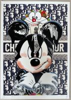 Death: Dior Angry Mickey, POP Art, signiert