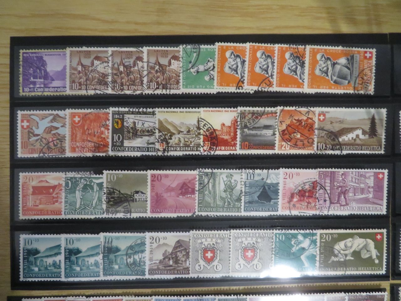 Tous les timbres: Pro Patria grosser Posten auf 4 Doppelsteckkarten – D'occasion à Spreitenbach par heitersberg54 1
