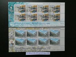 CH 1999 Nr. 983+984 gestempelte Kleinbögen