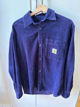 Chemise Carhartt velours côtelé violet taille S bon état