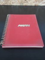 Vintage Fotoalbum, Spirale, Rot, für Ihre Erinnerungen!