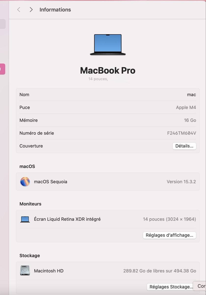 Apple Portables: MacBook Pro 14-inch M4 – Neuf (Voir description) à Sorens par purpureta 3