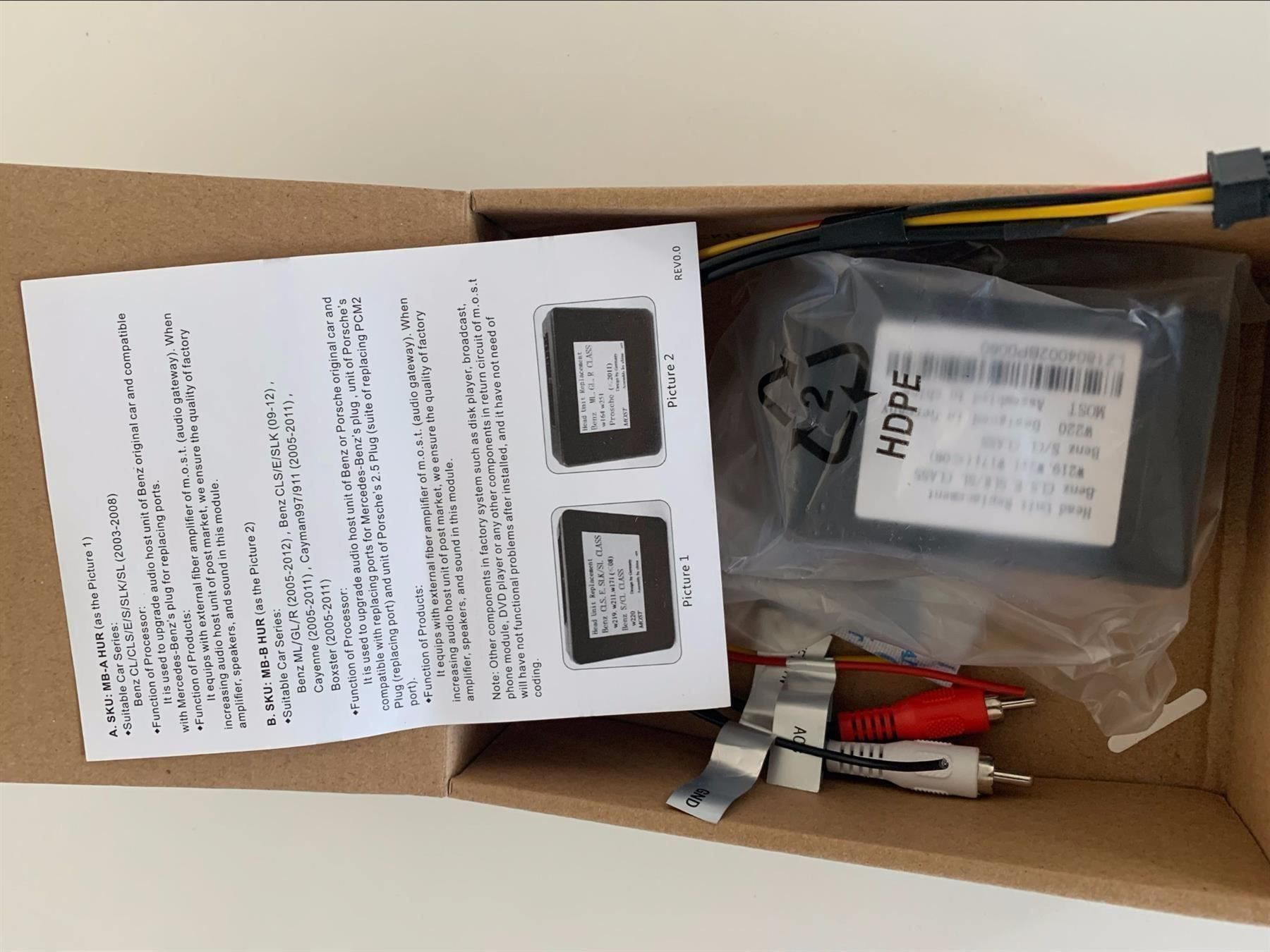 Mercedes-Benz Tutti i ricambio: Mercedes Benz most Glasfaser Adapter – Nuovo e nell'imballaggio originale da Malans GR venduto da BUYBEST-Schweiz 5