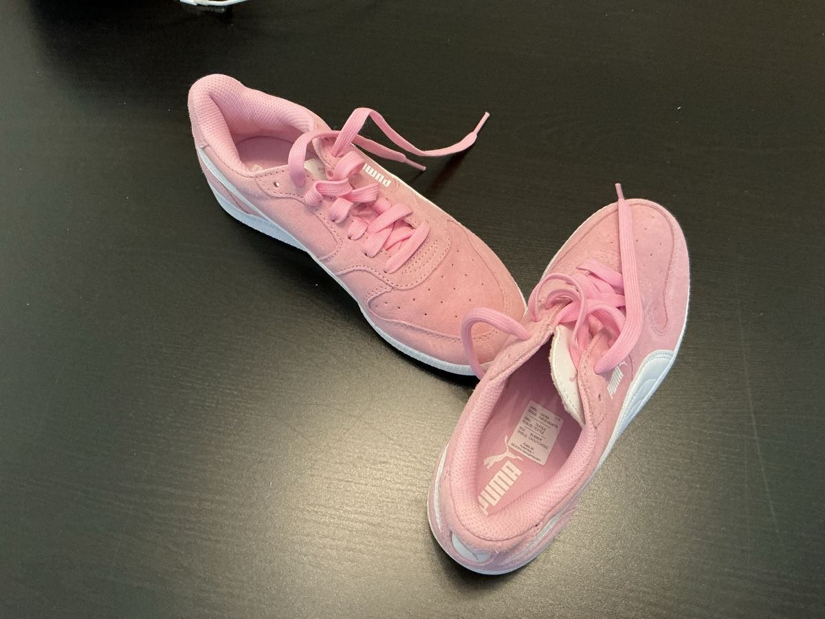 Puma Damenschuhe: Basket Puma rose/blanc – Gebraucht aus satigny von cara68