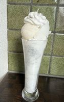 Kerzen-Eisbecher, Geschenkidee Glace Deko weiss Wachs