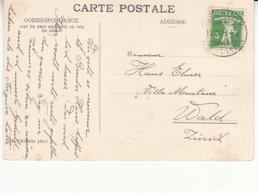 Cartoline postali: Neuchâtel 1909 – Usato da Bürglen TG venduto da StampGraf 1