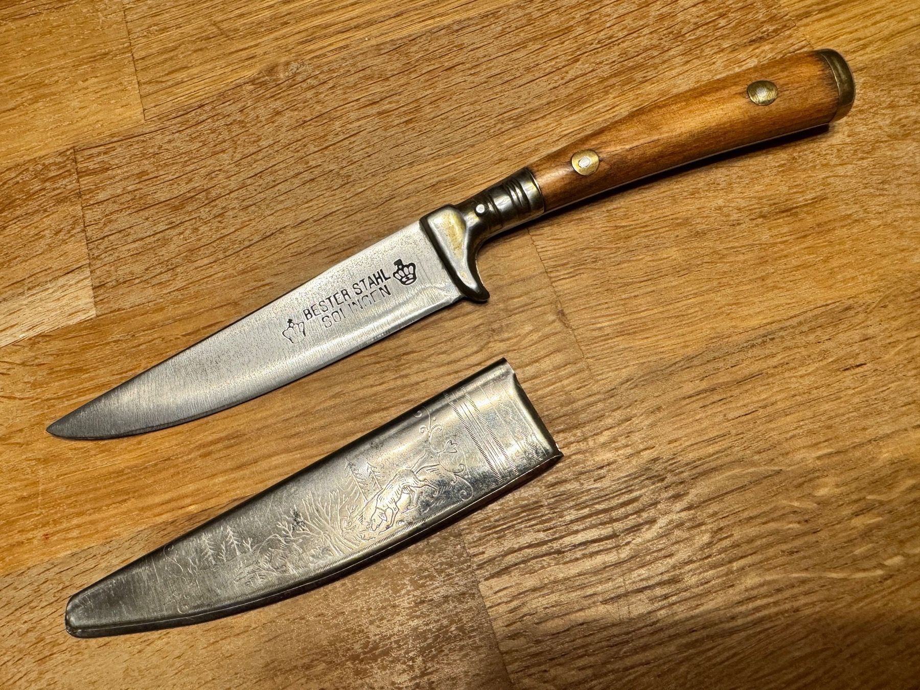 Zubehör: Antikes Jagdmesser Messer Jagdnicker Hirschfänger – Gebraucht aus Goldach von  2