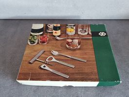 GD Germany Bar Set 3-teilig Schachbrett Muster, 1960er