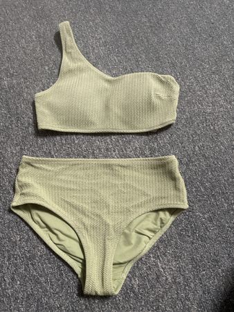 Bikini, Olivgrün, High Waist Gr 36