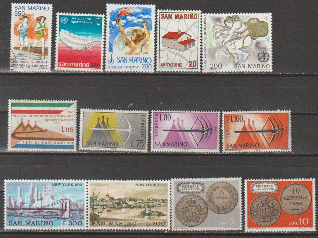 Tous les timbres: San Marino – D'occasion à Crans-Montana par kira56