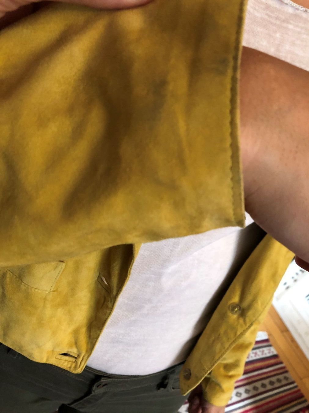 Giacche: Veste daim BEGEDOR brodée perlée – Usato da Genève venduto da DELIRBEADS 6