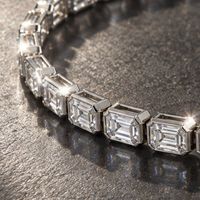 18K Weissgold Tennisarmband – 3.84 ct Lab Grown Diamanten