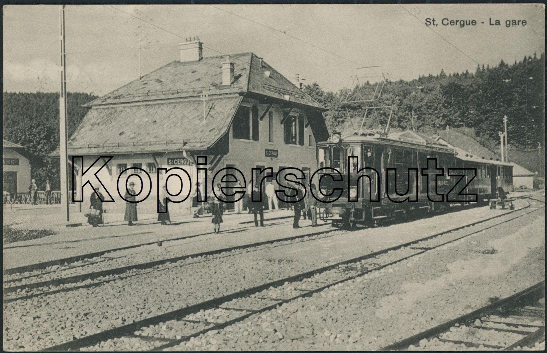 Ansichtskarten: VD St. Cergue - Bahnhof - Bahn NStCM – Gebraucht aus Schindellegi von Jonathan77