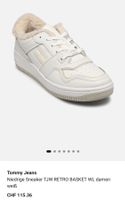 TOMMY HILFIGER JEANS 41 41,5 uni/NP115CHF Sneaker Pelz Leder