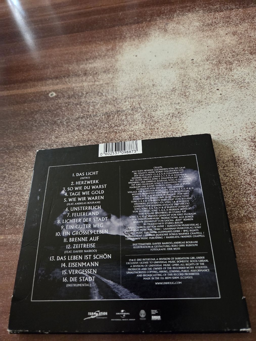 CDs: Unheilig - Lichter der Stadt – Gebraucht aus Wattenwil von Mage66 1