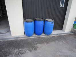 regenfässer mehrere fässer ca. 120liter mit dekel