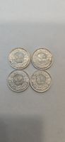 4x pieces 50cts 1942 - 1948