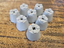 lego 6233 lot de 8 pièces Light Bluish Gray Cone 3 x 3 x 2