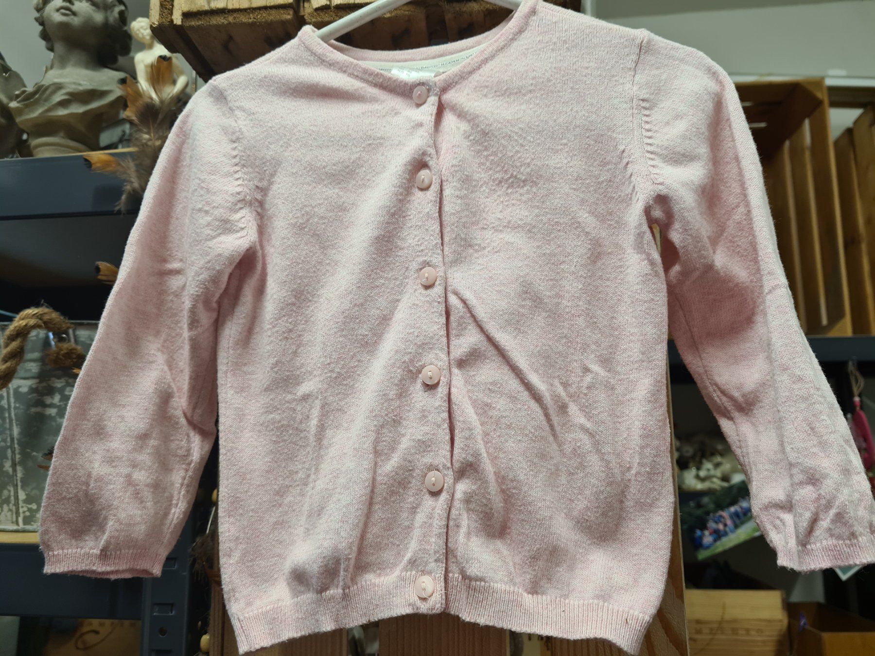 Jacken & Mäntel: Kinder Feinstrickjacke 86,  rosa – Gebraucht aus Amriswil von used2use