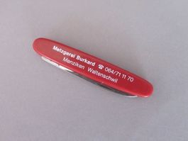 Sackmesser, Werbemesser, Metzgerei Burkard