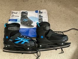 Crivit Schlittschuhe Grösse 37-41 ,gebraucht ,schwarz blau