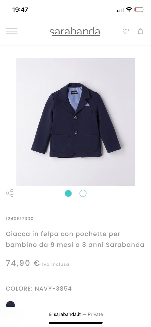 Giacche & Cappotti: Blazer Kinder Neu 98 Sarabanda – Usato da sonvico venduto da Ptequila 2